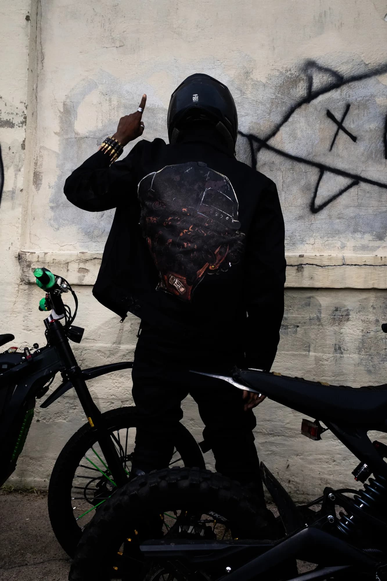 BOY ALONE — SHINING THROUGH THE PAIN BROKEN FACE & GRILLS GRAPHIC WORKWEAR JACKET thumbnail 4