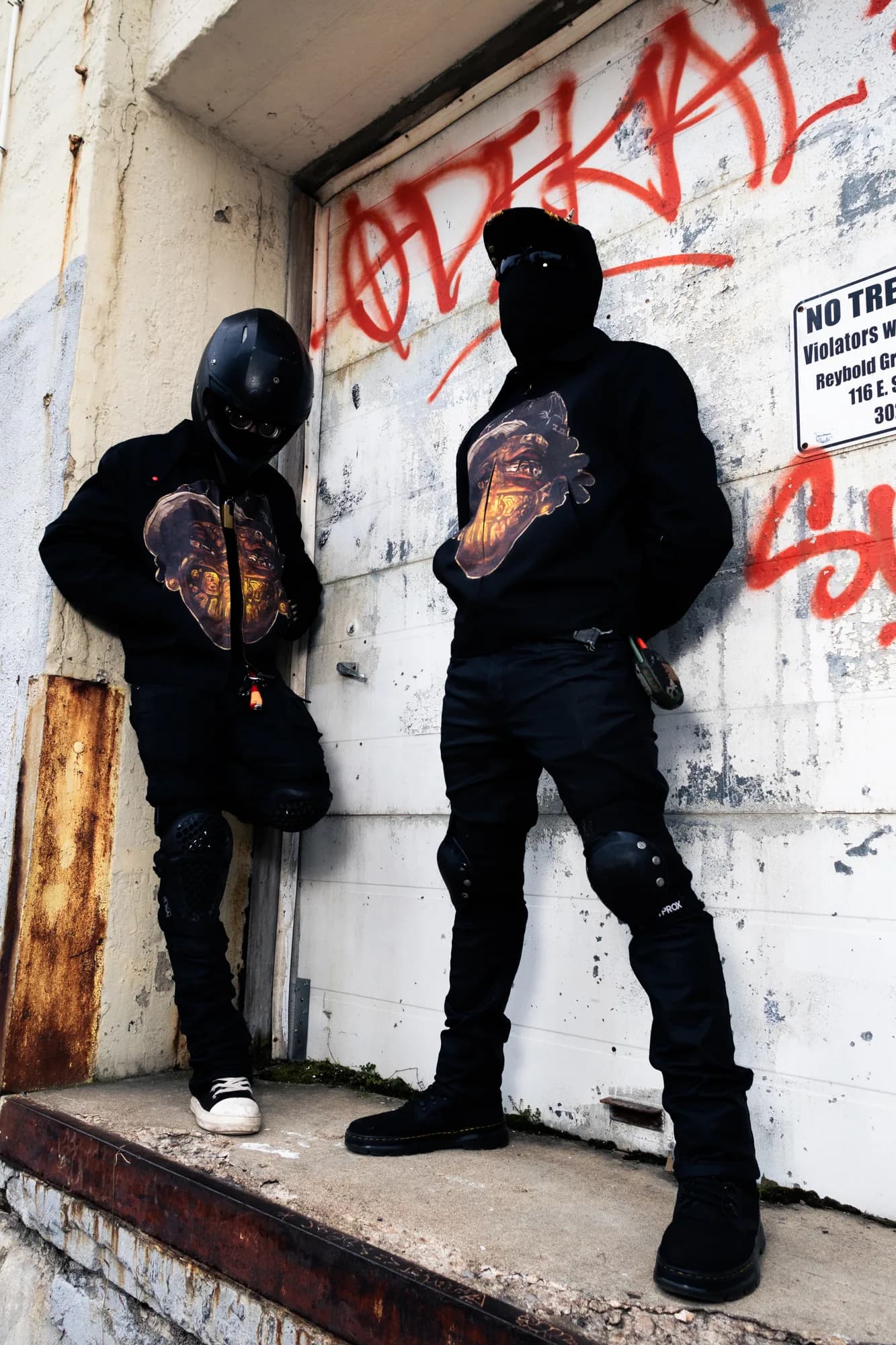BOY ALONE — SHINING THROUGH THE PAIN BROKEN FACE & GRILLS GRAPHIC WORKWEAR JACKET thumbnail 5